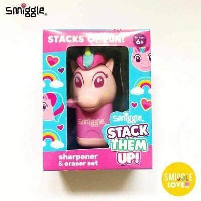 Smiggle Stack Them Up Sharpener & Eraser Set – BigaMart