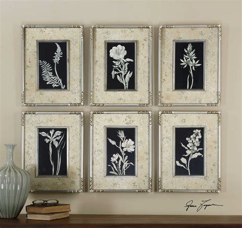 Uttermost Glowing Florals Framed Wall Art (6 Piece Set) | UT41535