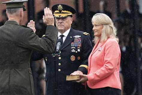 Gen. Milley's wife saves bystander at Veterans Day ceremony