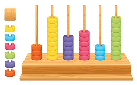 Mathematical place value abacus 293191 Vector Art at Vecteezy