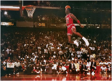 Michael Jordan XXL Poster - Slam Dunk Contest, on Close Up