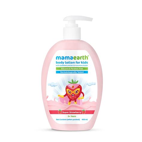 Buy Mamaearth Super Strawberry Body Lotion & Cream for Kids with ...