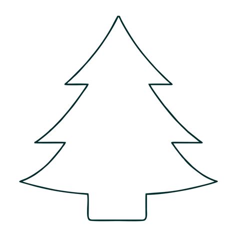 Christmas Tree Stencil Template | Christmas tree template, Christmas ...