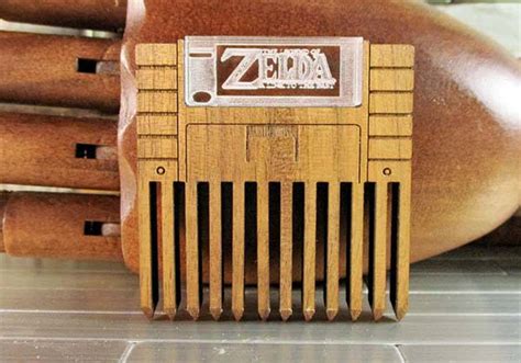 Handmade Legend of Zelda SNES Cartridge Wooden Comb | Gadgetsin