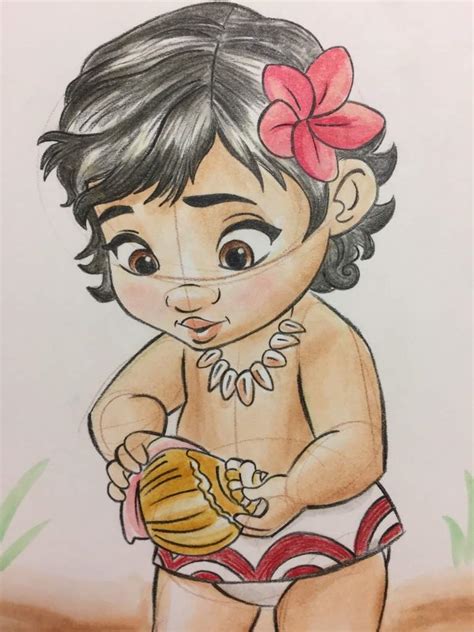 How To Draw Baby Moana From Disney S Moana Dramaticpa - vrogue.co