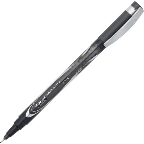 BIC Intensity Fine Point Permanent Marker Pens - Fine Pen Point - 0.5 mm Pen Point Size - Black ...