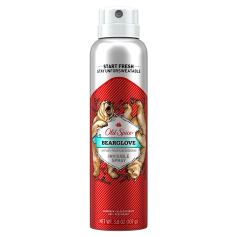 Old Spice Invisible Spray Antiperspirant and Deodorant for men, Bearglove, 3.8 oz - Walmart.com