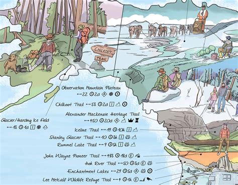 Hiking Map - The World's Best Trails And Spots - Poster | Awesome Maps