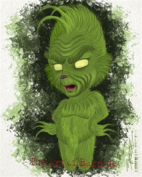 The Grinch Fan Art 8x10 Art Print | Etsy