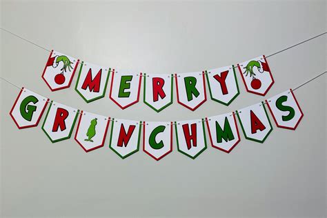 Merry Grinchmas Banner Grinchmas Banner the Grinch Banner - Etsy ...