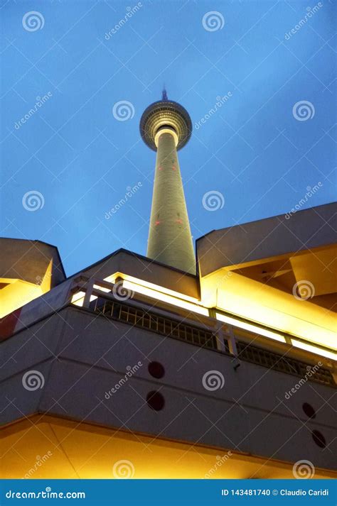 TV Tower at Alexanderplatz, Berlin, Germany Editorial Image - Image of ...