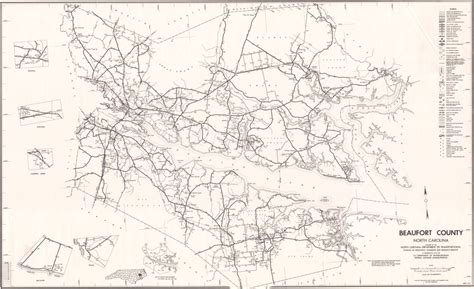 1980 Road Map of Beaufort County, North Carolina