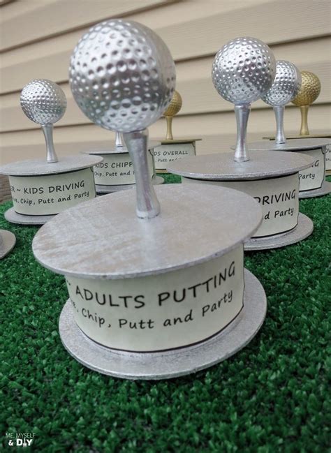 Pin by golfpartyideas on Backyard Putting Green | Golf trophies, Golf diy, Golf decor