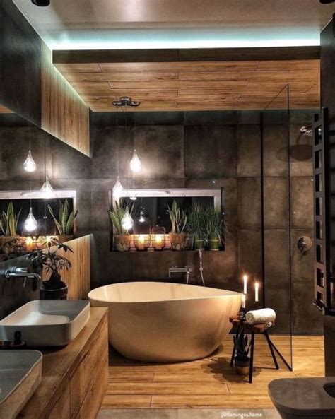 64 Stylish And Cozy Wooden Bathroom Designs - DigsDigs