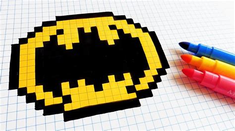 Handmade Pixel Art - How To Draw Old Logo Batman #pixelart | Dibujos en cuadricula, Arte píxeles ...