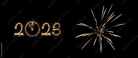 new year 2023 fireworks Stock Photo | Adobe Stock