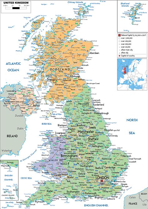 U.K. Map (Political) - Worldometer