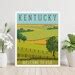 Kentucky Modern Cross Stitch Pattern USA State Landscape Travel Scenery ...