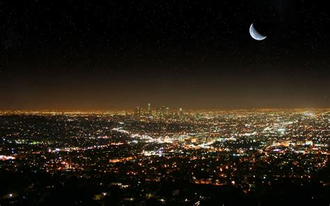 Los Angeles - Skyline at Night - Los Angeles Wallpaper (40392670) - Fanpop