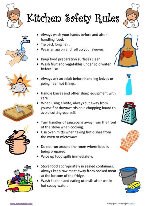 Cooking-Safety-Rules.png 675×954 pixels | Child-Proofing Your Child's World | Pinterest | Gluten ...