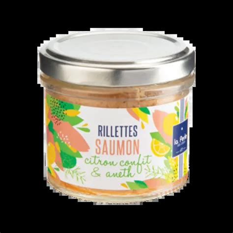 Salmon Rillettes with Candied Lemon & Dill 90g La Perle des Dieux - SO ...