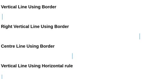 HTML Vertical Lines | UnusedCSS