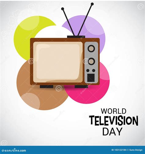 World Television Day. stock illustration. Illustration of remote - 103122184