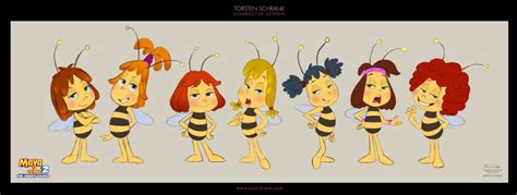 Torsten Schrank - Character Design for Maya the Bee 2 Animated Film