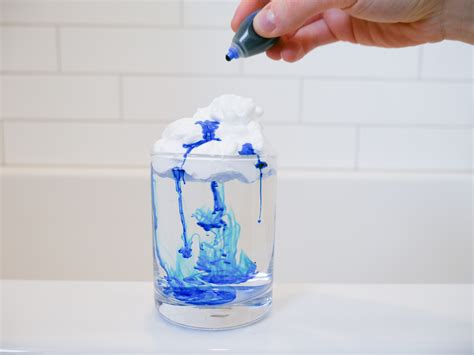 Rain cloud in a jar fun science experiment for preschoolers | Proeves Learning Lab