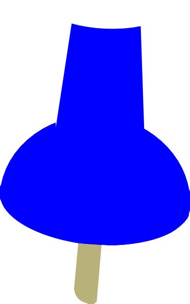 Blue Push Pin Clip Art at Clker.com - vector clip art online, royalty free & public domain