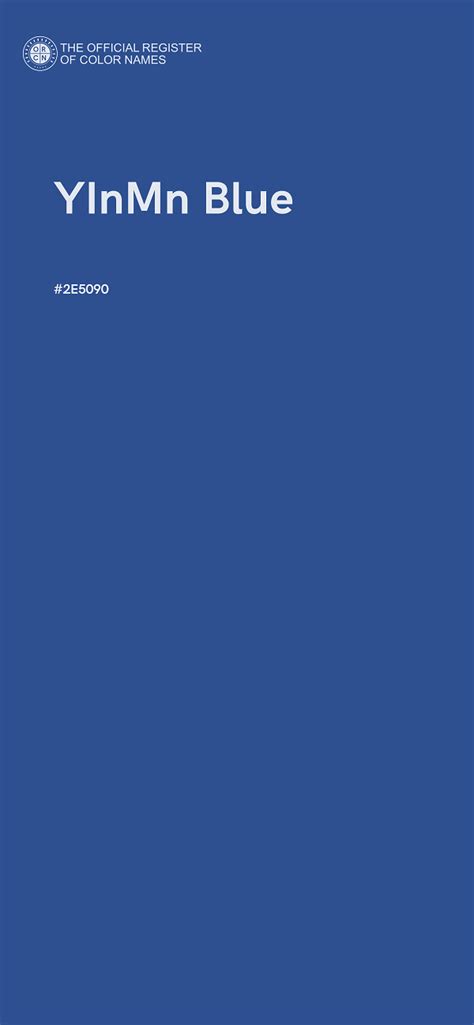 YInMn Blue color - #2E5090 - The Official Register of Color Names