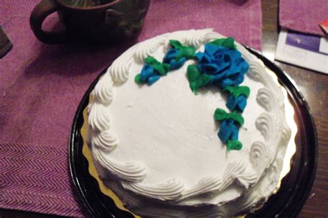 Happy Birthday Blue Roses Cake - Foto Kolekcija