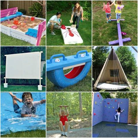 20 Awesome DIY Outdoor Play Equipment For Kids