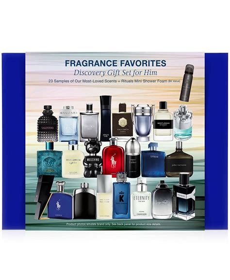 Created For Macy's 23-Pc. Fragrance Favorites Discovery Sampler Gift Set For Him, Created for ...