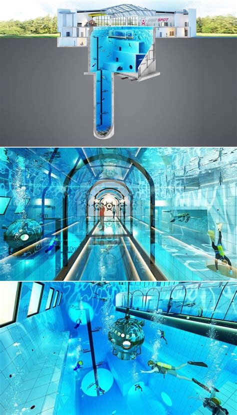 Deepspot: World’s Deepest Pool Will Have Underwater Tunnel & Hotel | Ungewöhnliche gebäude ...