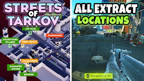 All PMC & Scav Extract Locations Streets of Tarkov in Escape From ...