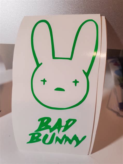 Bad bunny vinyl decal | Etsy