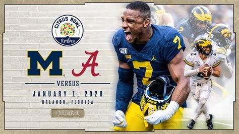 #14 Michigan vs #13 Alabama Citrus Bowl 1:00 EST ABC Game Thread #citrusbowl | mgoblog