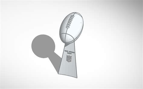 3D design NFL: Vince Lombardi Trophy - Tinkercad