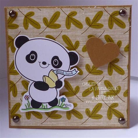 Here is a super cute good luck card made by Monica using the "Good Luck Panda" digi! So cute! # ...