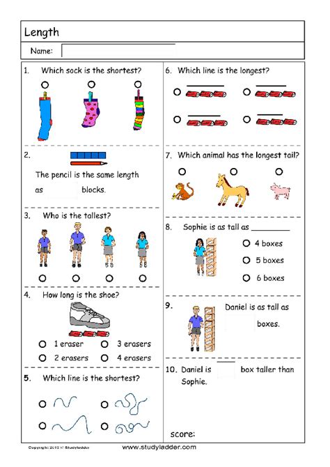 Length - Studyladder Interactive Learning Games