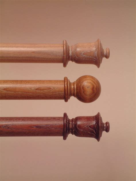 25+ Wooden Curtain Poles | Curtain Ideas