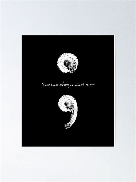 "You Can Always Start Over - Inspirational Quotes about Life" Poster by RohitPOD7 | Redbubble