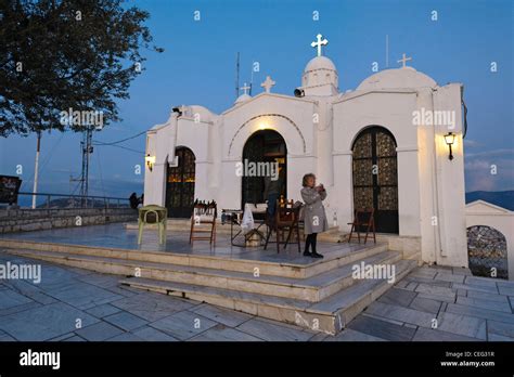 St. George's Chapel on Mount Lycabettus, Athens, Greece, Europe Stock ...