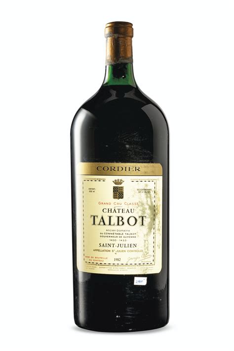 Château Talbot 1982, Saint-Julien, 4ème cru classéCorroded capsule, damp affected labelLevel top ...