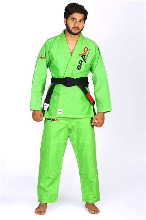 Green BJJ Gi For Training - Buy Green Gi With Free Belt & Bag | Bravo