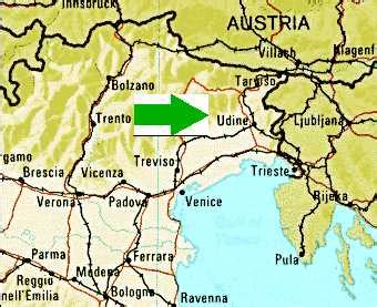 Udine Italy Map