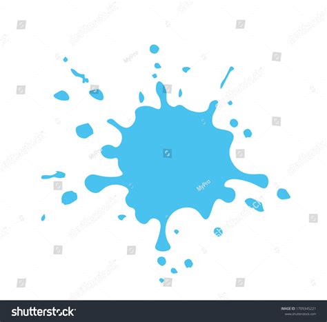 Blue Paint Splash Vector Illustration Stock Vector (Royalty Free) 1709345221 | Shutterstock