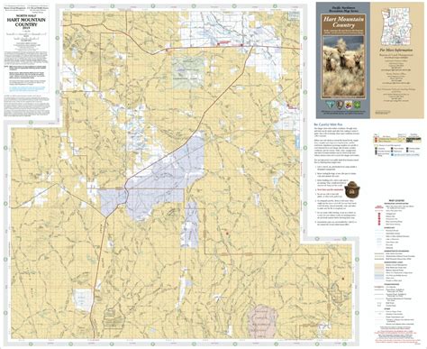 Hart Mountain Country Recreation Map North by US Forest Service R6 ...