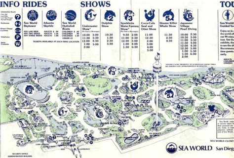 Theme Park Brochures Sea World San Diego - Theme Park Brochures